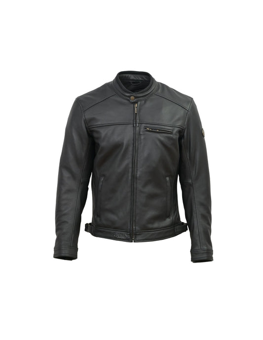 title:GUNSWEAR MEN JACKET ALTO BLACK COW;color:Black