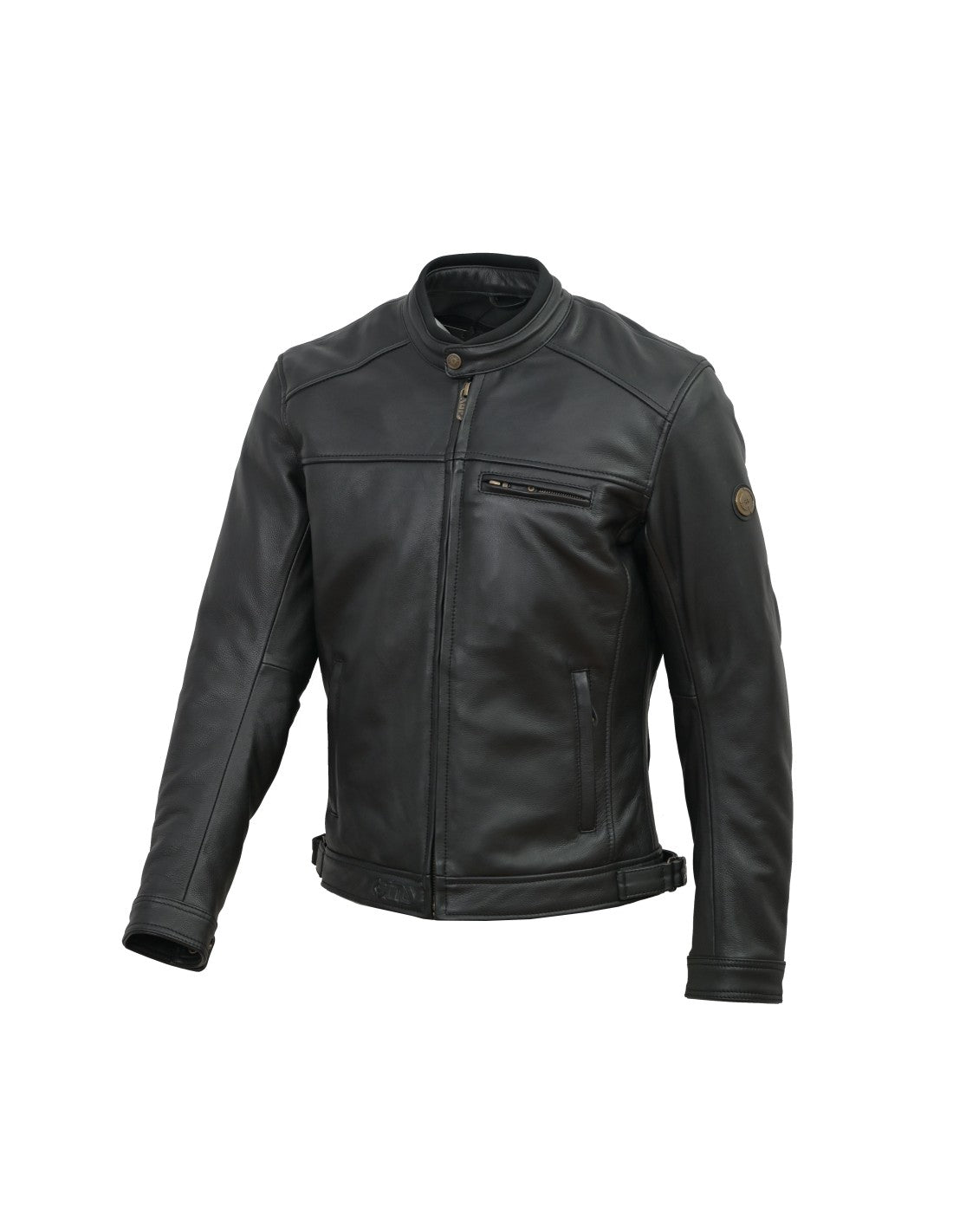 title:GUNSWEAR MEN JACKET ALTO BLACK COW;color:Black