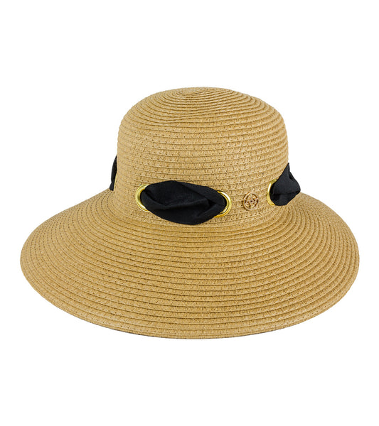 title:Adrienne Vittadini Straw Hat 230S;color:TOAST