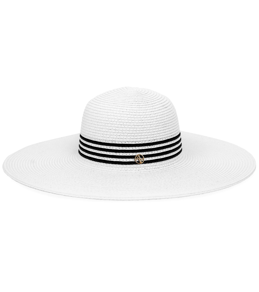 title:Adrienne Vittadini Straw Hat 321S;color:WHITE