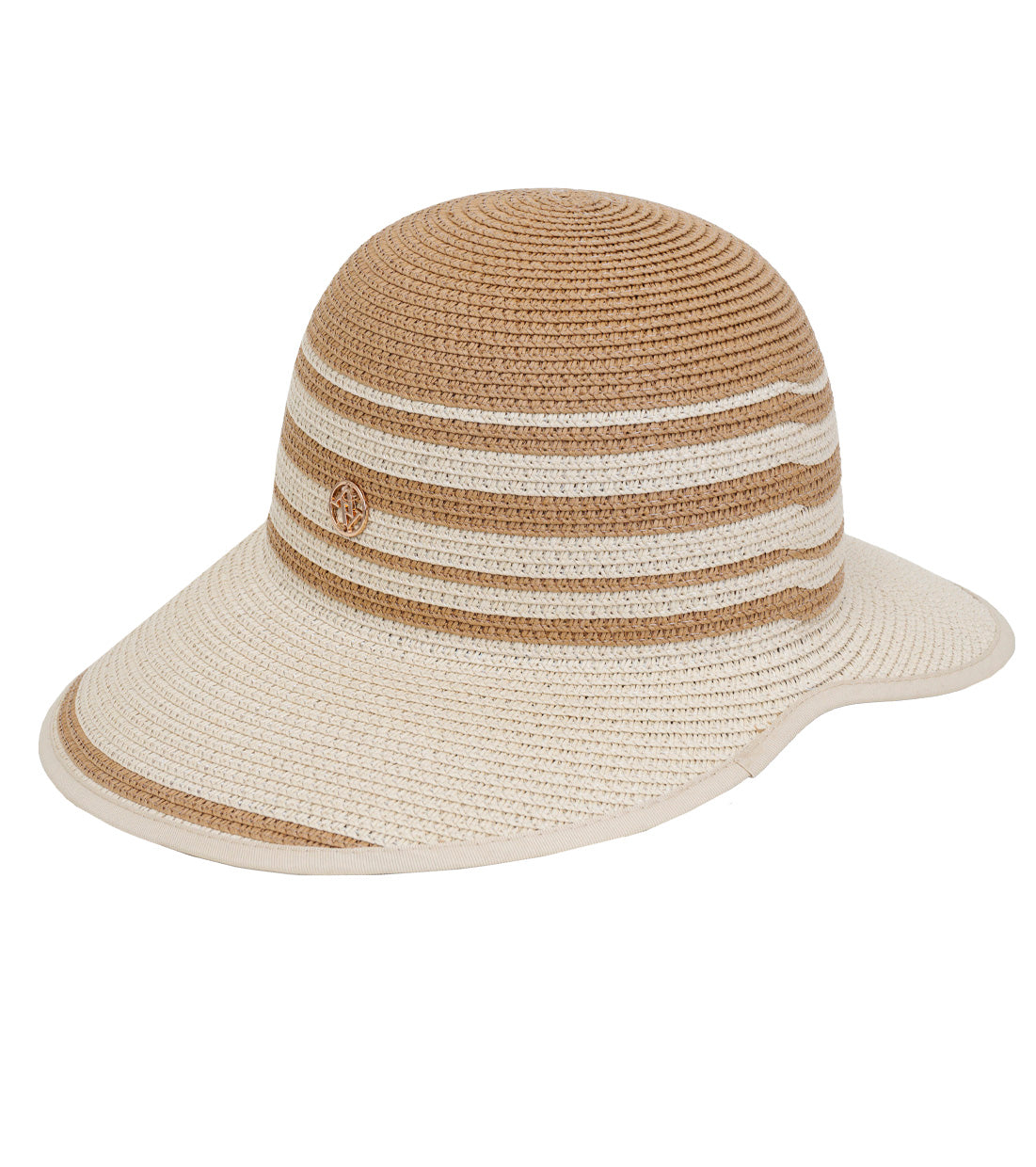 title:Adrienne Vittadini Straw Hat 335S;color:NATURAL