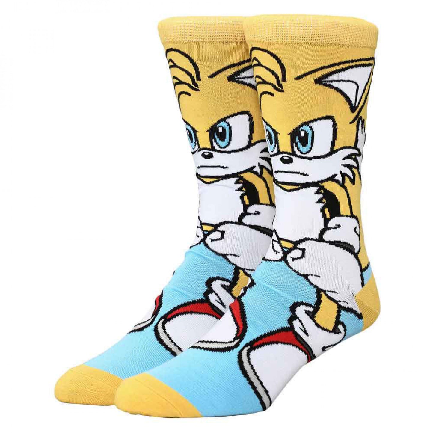 title:Sonic The Hedgehog Tails 360 Character Crew Socks;color:Multi-Color