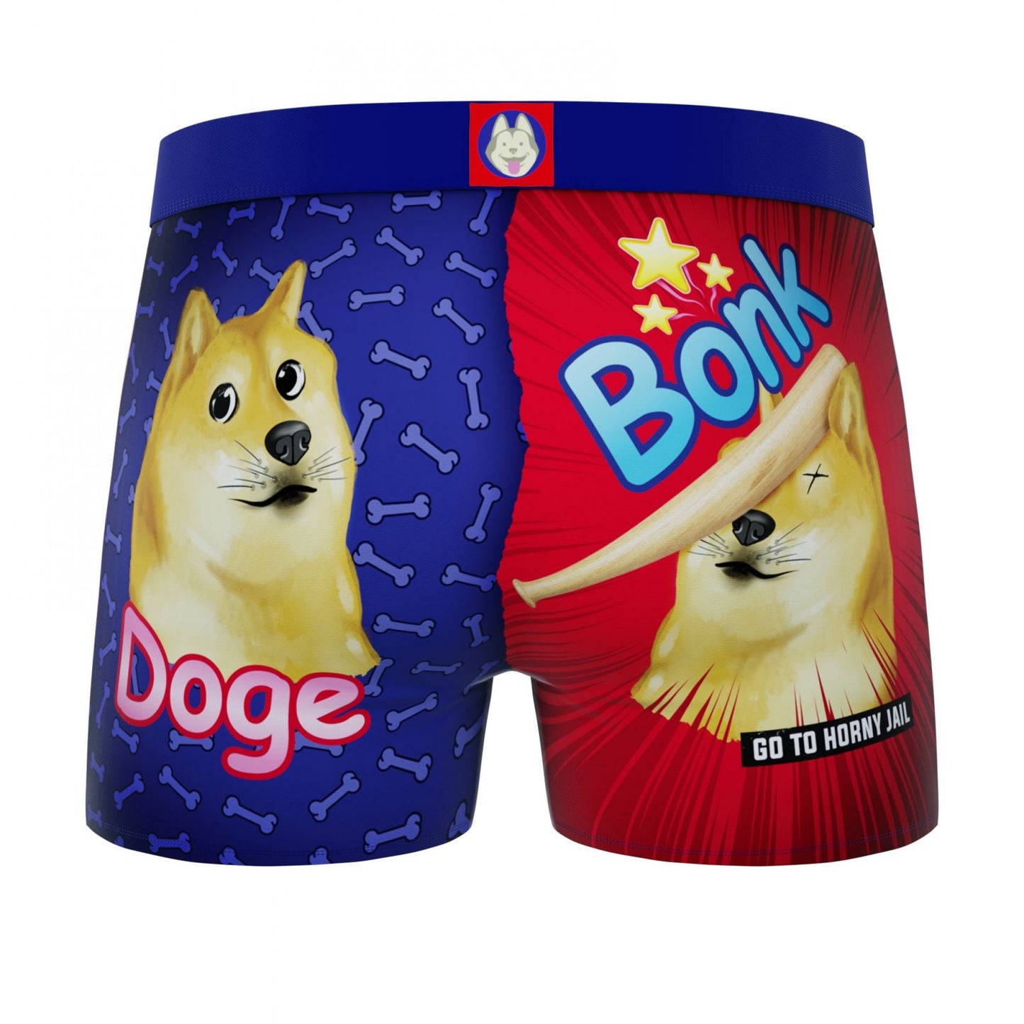 title:Crazy Boxer Doge Bonk Meme Men's Boxer Briefs;color:Multi-Color