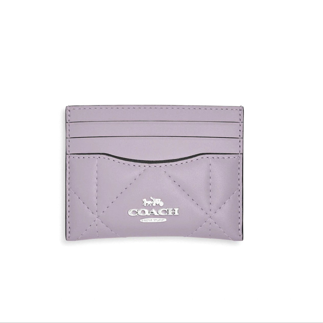 Coach Slim Id Card Case With Puffy Diamond Quilting