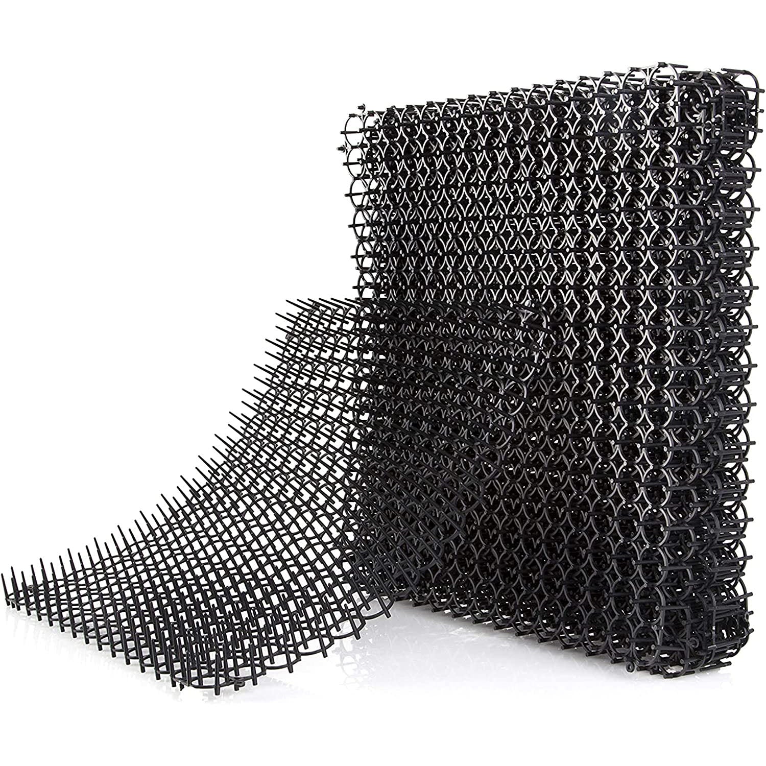 title:Fresh Fab Finds 10Pcs Cat Spike Mat with Spikes 15.8x11.8in Cat Repellent Mats Spike Deterrent Stopper Mat for Pet Cats Dogs 13x1ft Area;color:Black