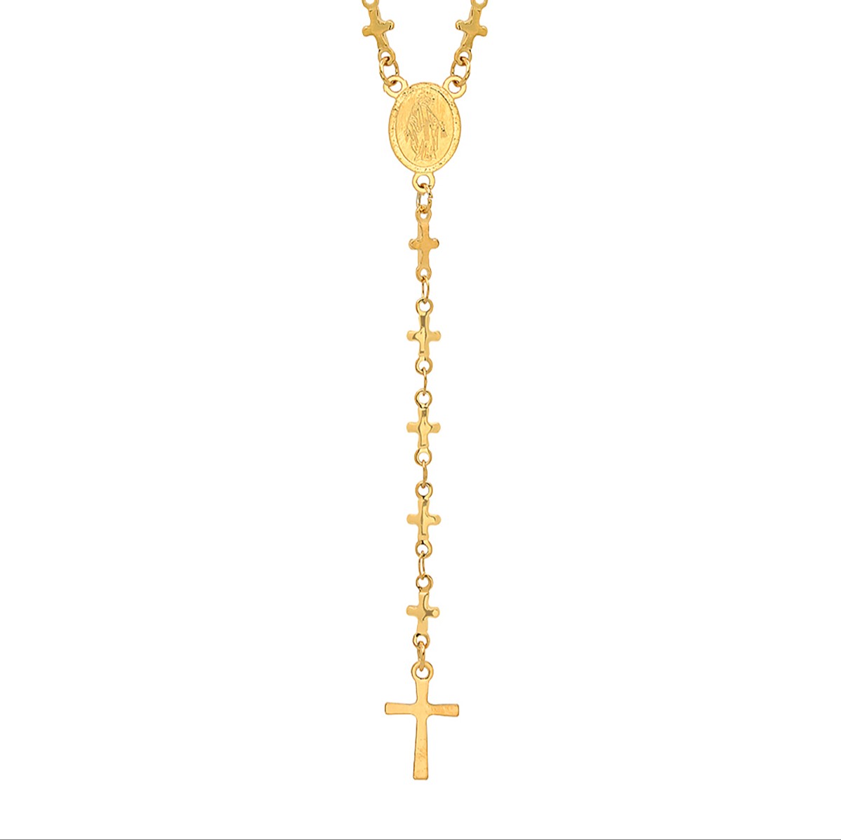 Cross Rosary Necklace