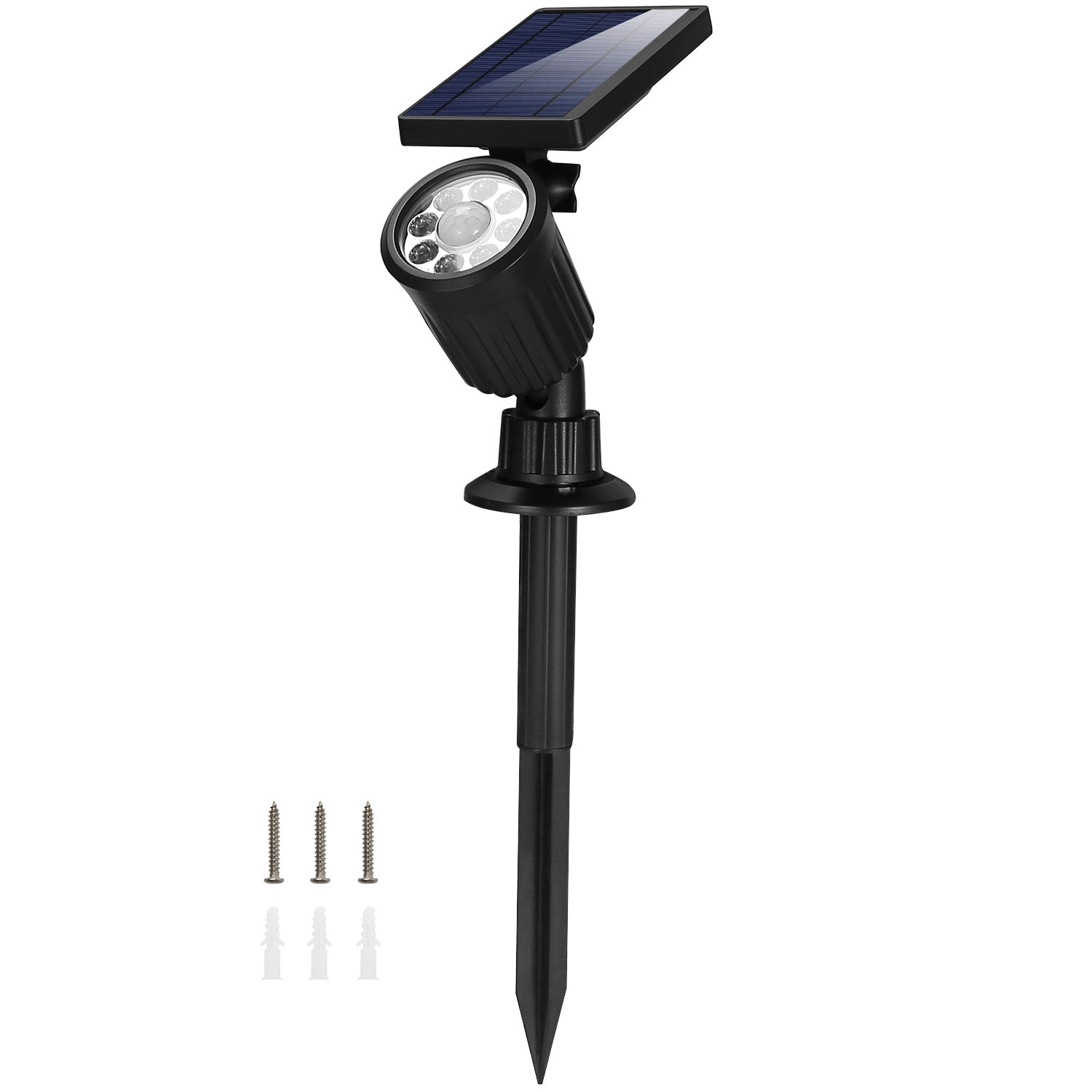 title:Solar Lights Outdoor Solar Powered LED Spotlights Motion Sensor IP65 Waterproof Security Lights Solar Wall Lights with Rotatable Solar Panel Solar Nig;color:Black