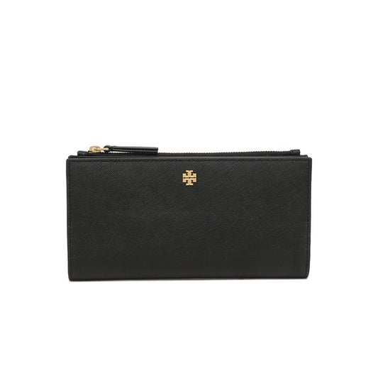 title:Tory Burch Black Emerson Slim Envelope;color:Black