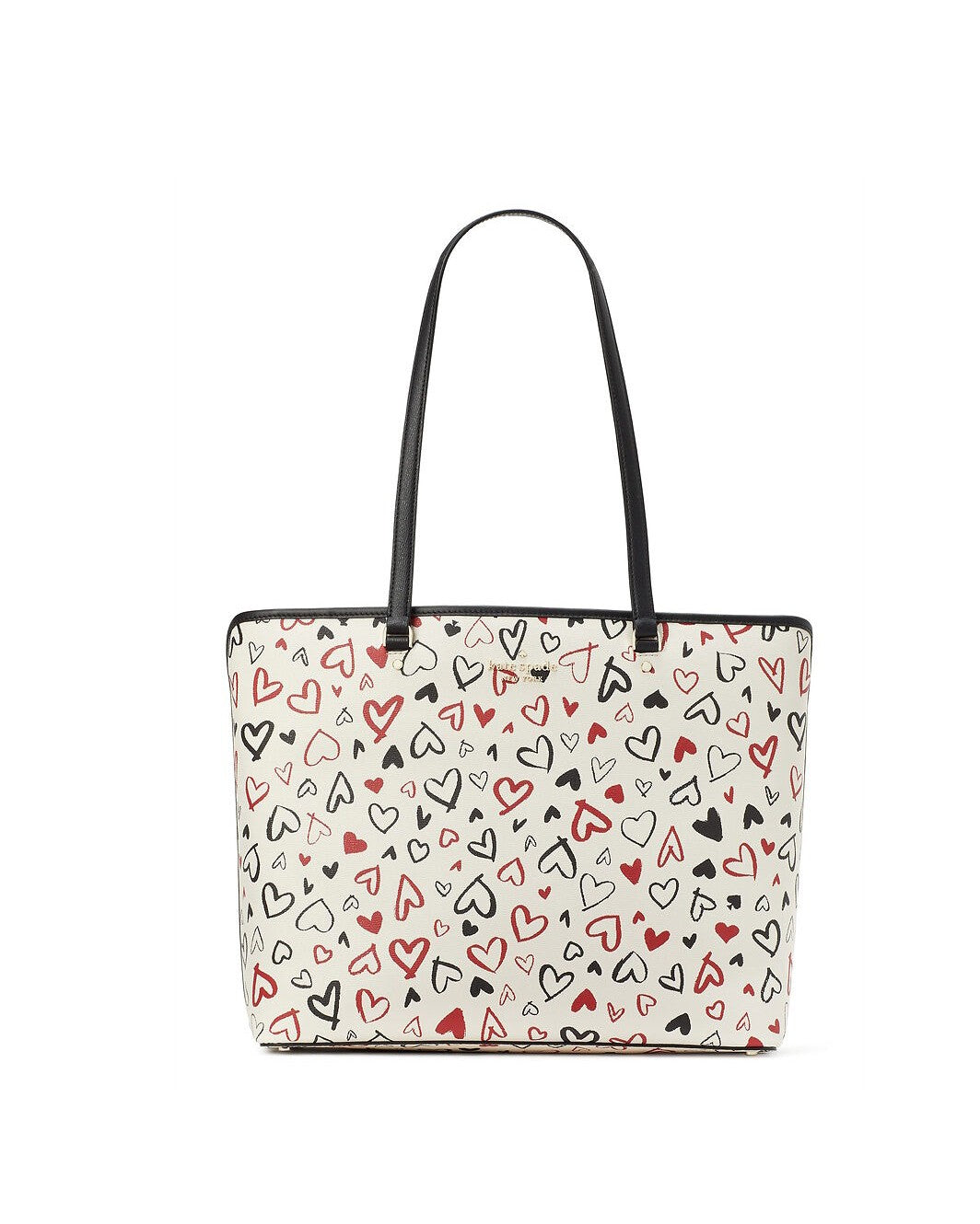 Kate Spade Perfect Scribble Hearts Printed Large Tote Ruumur