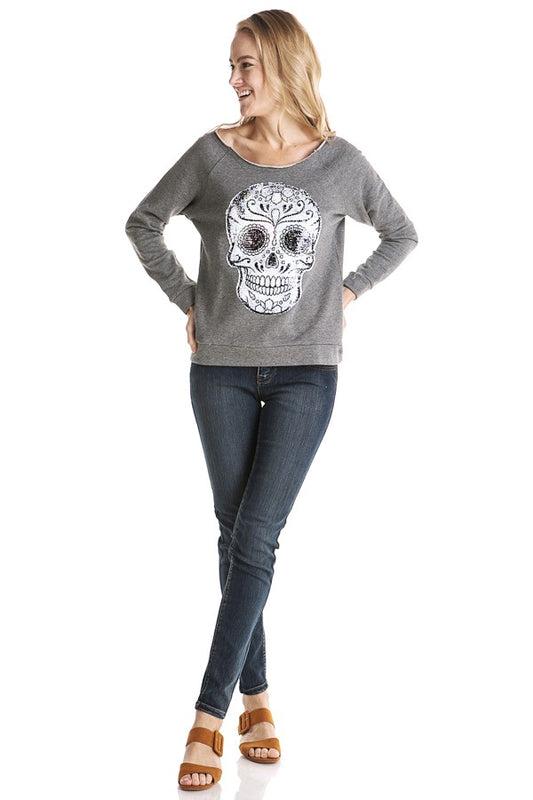 Angel Premium Sugar Skull Sloucher