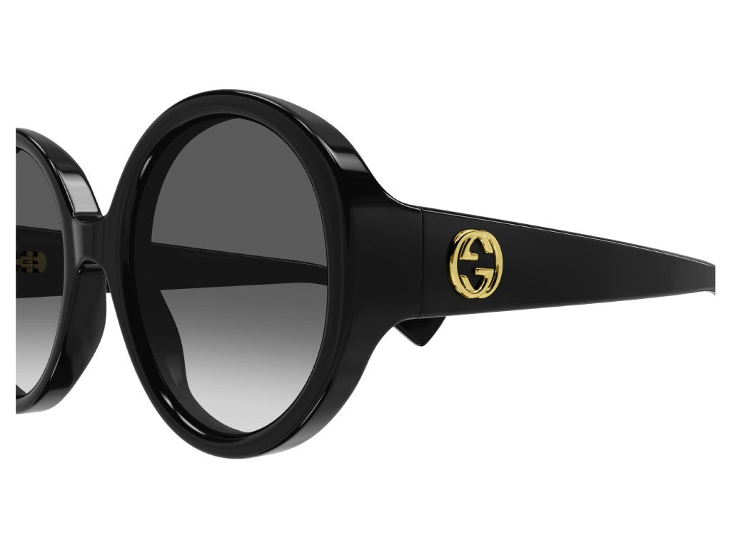 Gucci Round Sunglasses Black/ Grey Gradient 56mm