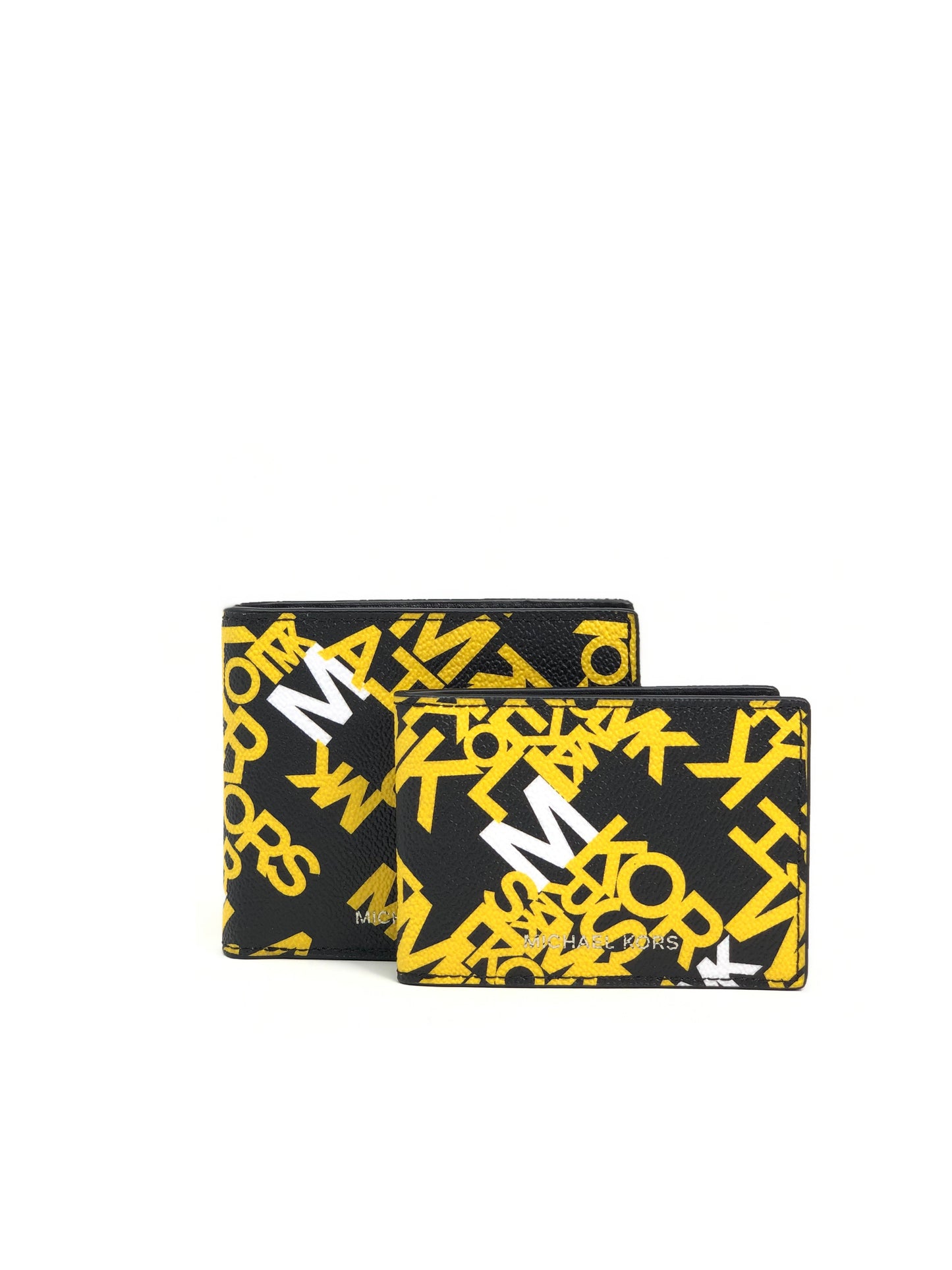 title:Michael Kors Women's Lemon & Black Cooper Billfold With Passcase;color:Lemon / Black