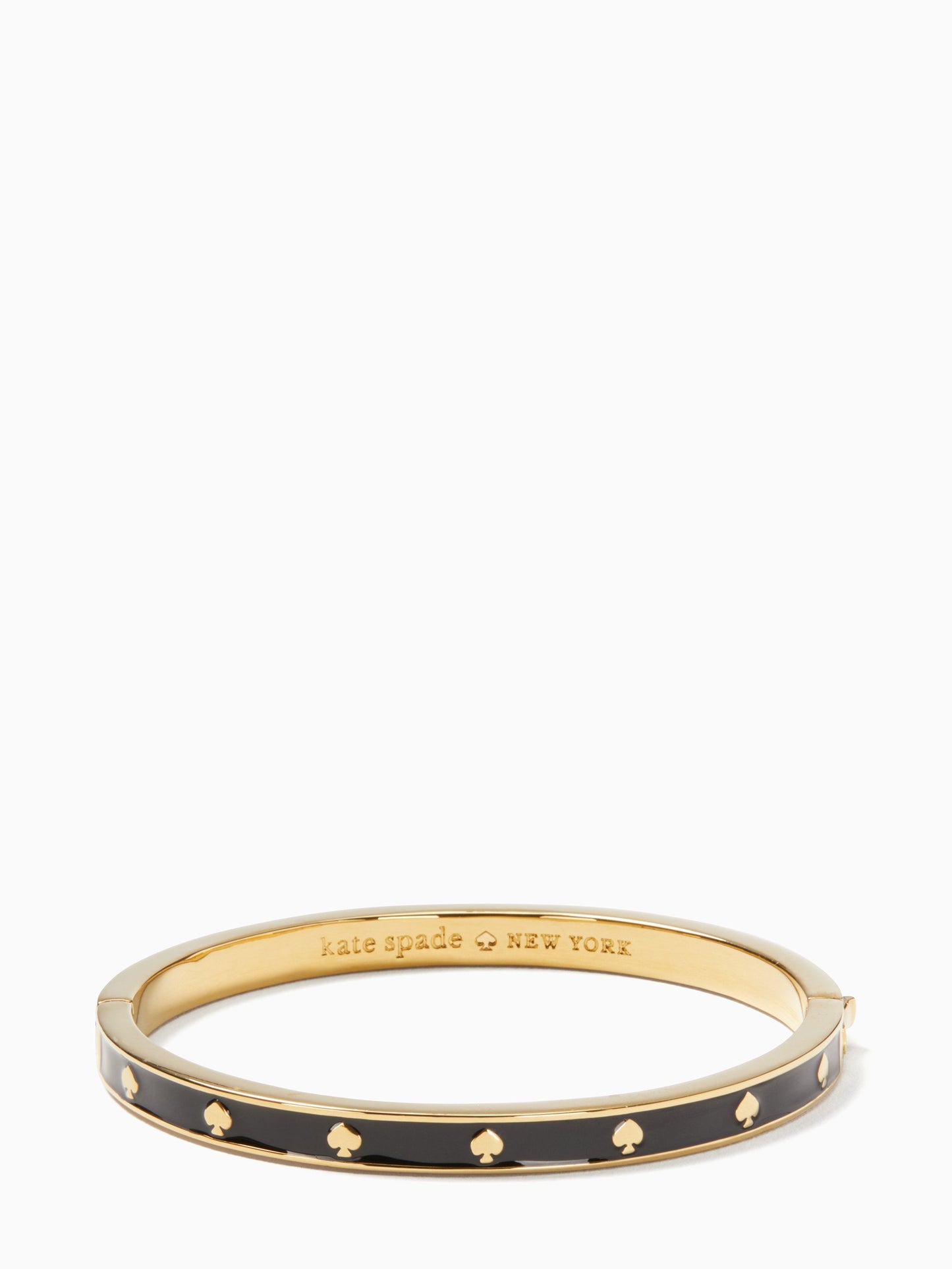 Kate Spade Spot The Spade Enamel Hinged Bangle