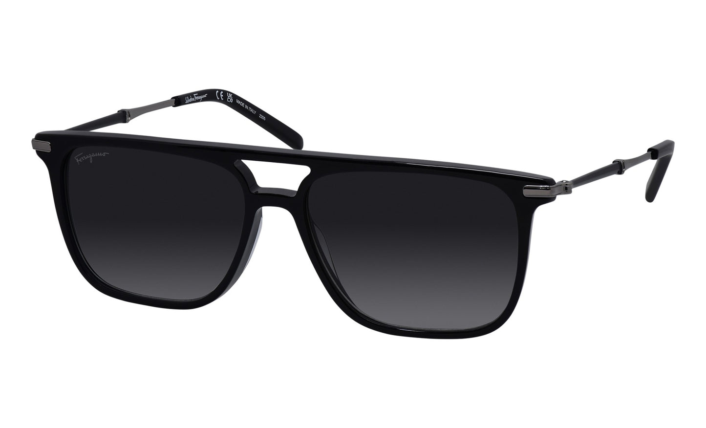 Salvatore Ferragamo Unisex Black Sunglasses SF_966S_001