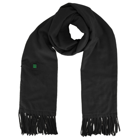 title:Electric Heated Winter Scarf USB Heating Neck Wrap Unisex Heated Neck Shawl Soft Warm Scarves 3 Heating Modes for Outdoor Cycling Skiing Skating;color:Black