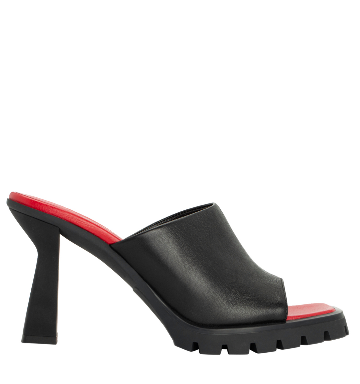 Amy Black Leather Sandal