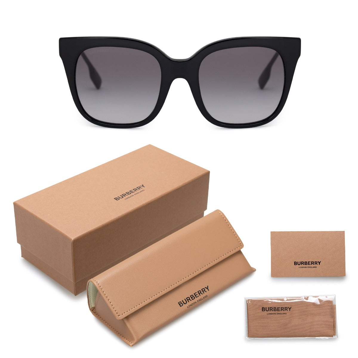 title:Burberry Square Sunglasses BE4328 300111 52;color:Black