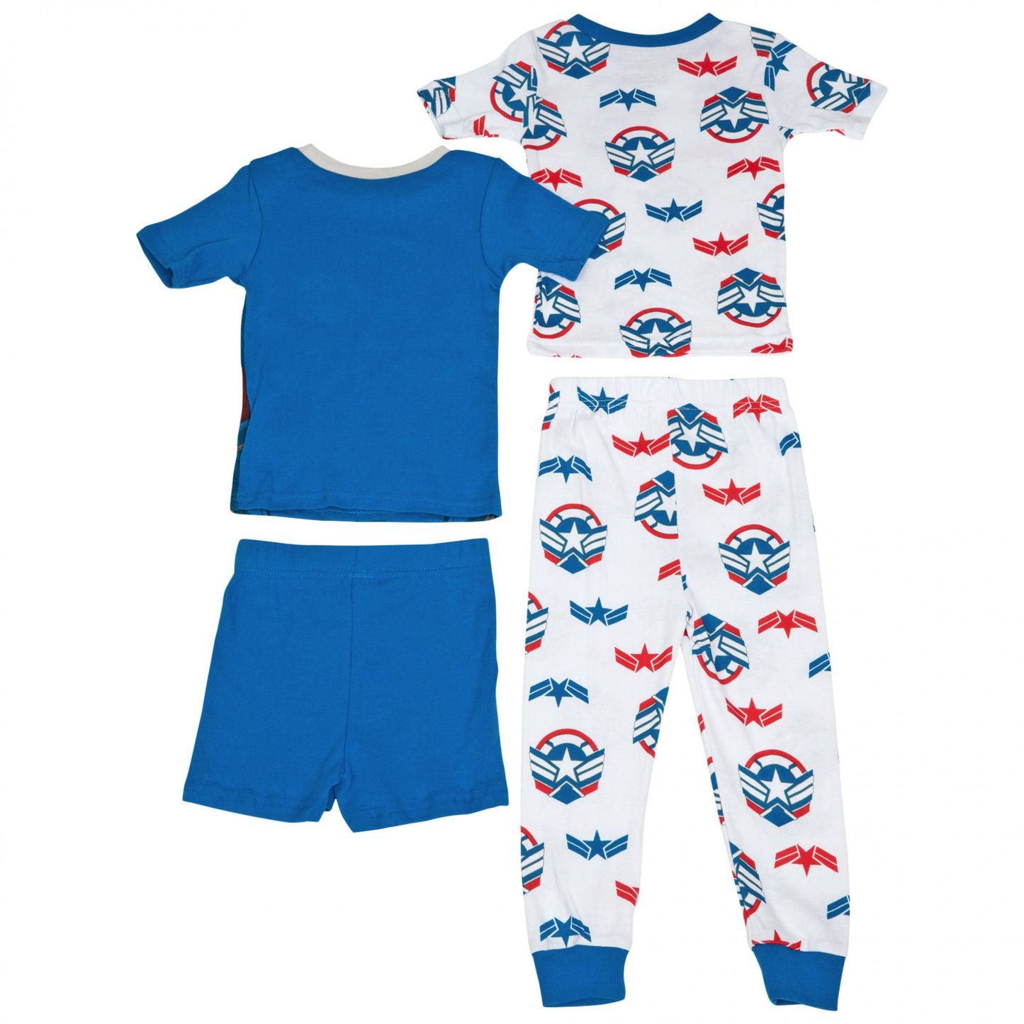 title:Captain America 4-Piece Youth Shirts Shorts and Pants Set;color:Multi-Color