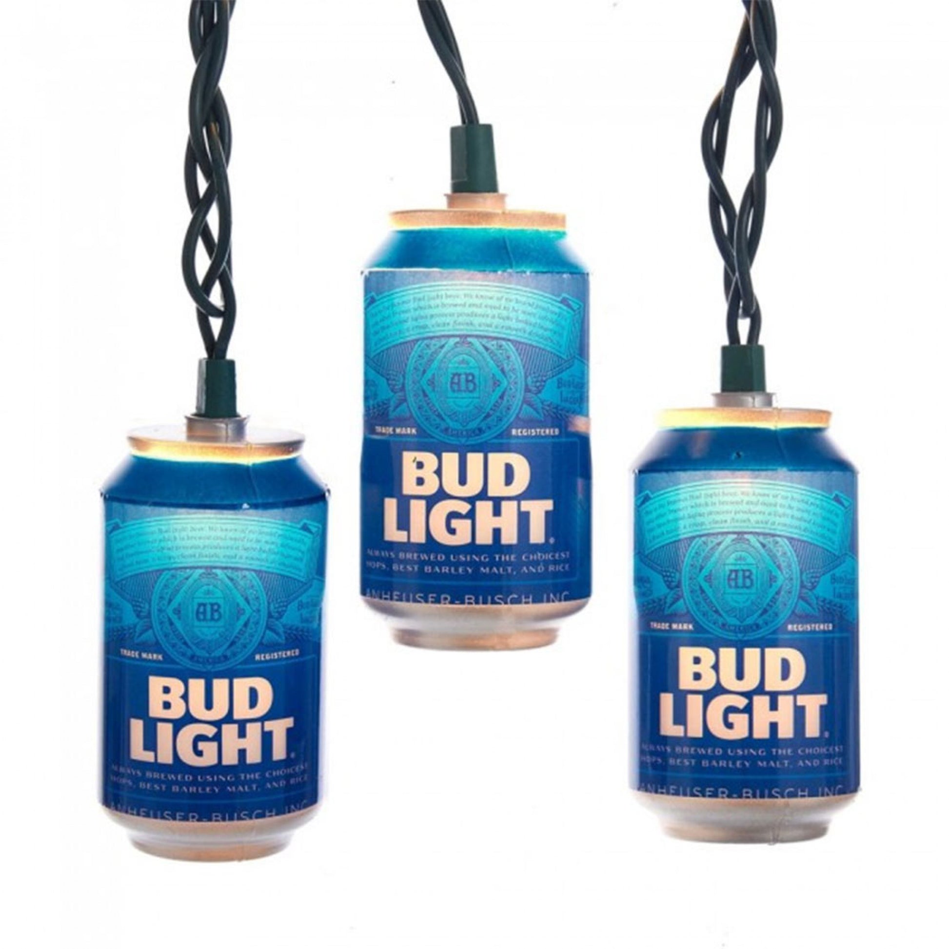 title:Bud Light Beer Can String Light Set;color:Blue