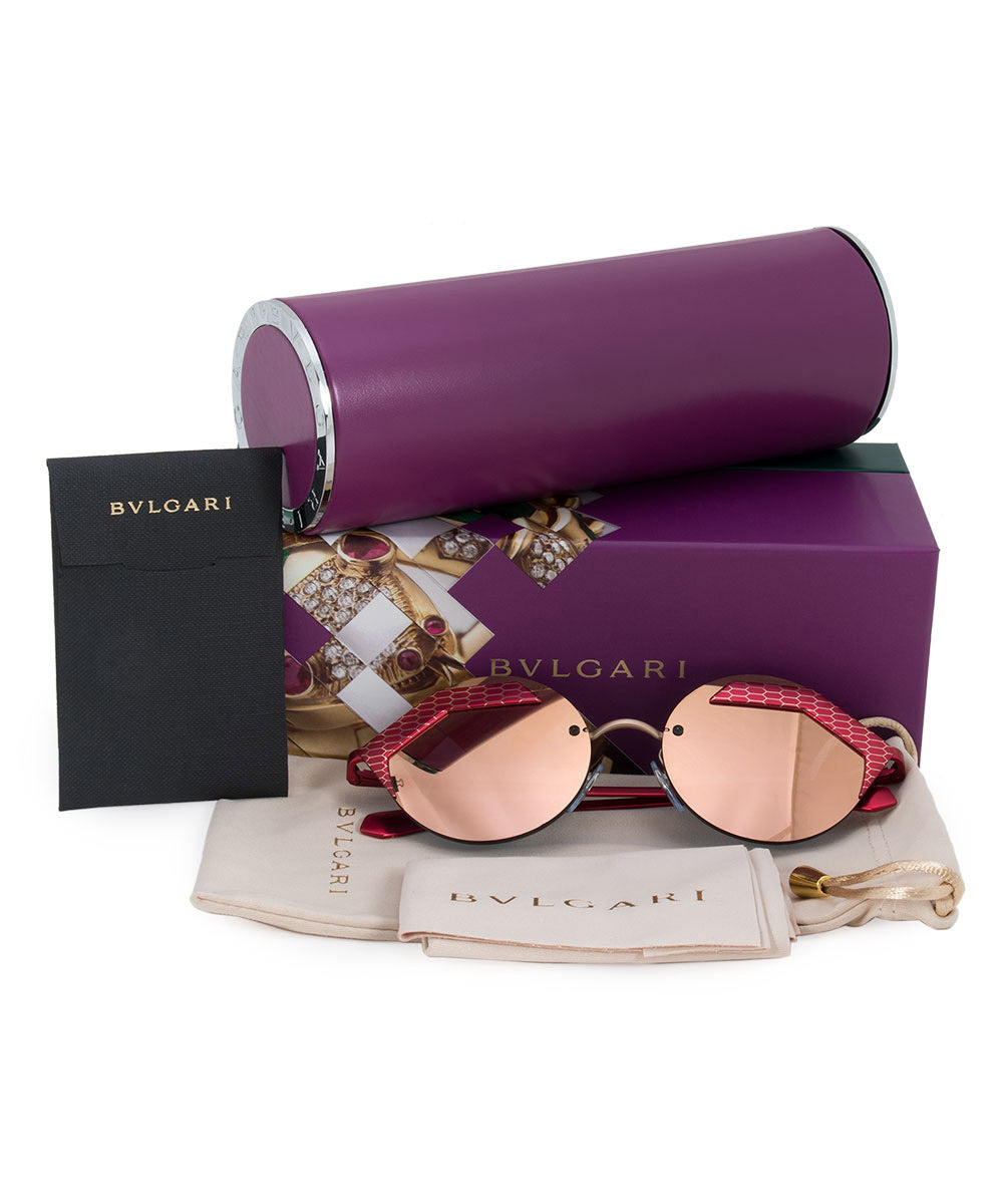 title:Bvlgari Round Sunglasses BV6089 20294Z 55;color:Purple