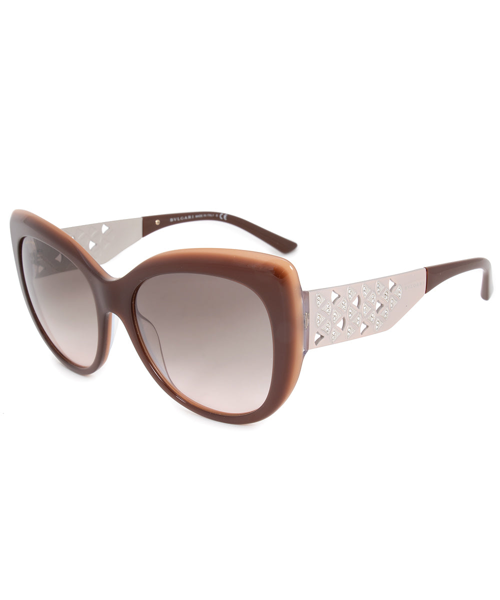 title:Bvlgari Cat Eye Sunglasses BV8198B 54423B 57;color:Brown