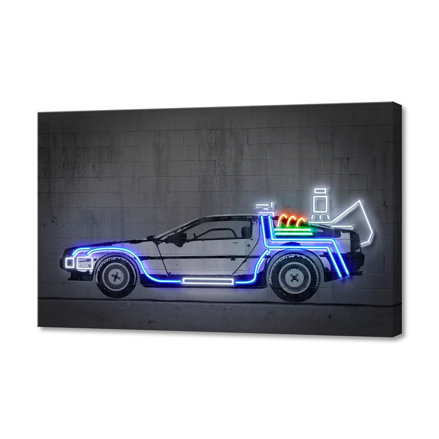 Delorean Fine Art Stretched Canvas