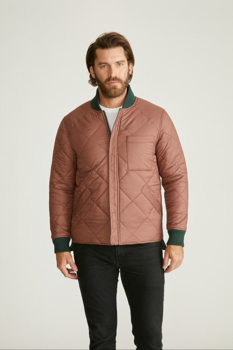 Robert Graham Men's Reversible Quilted Bomber Jacket