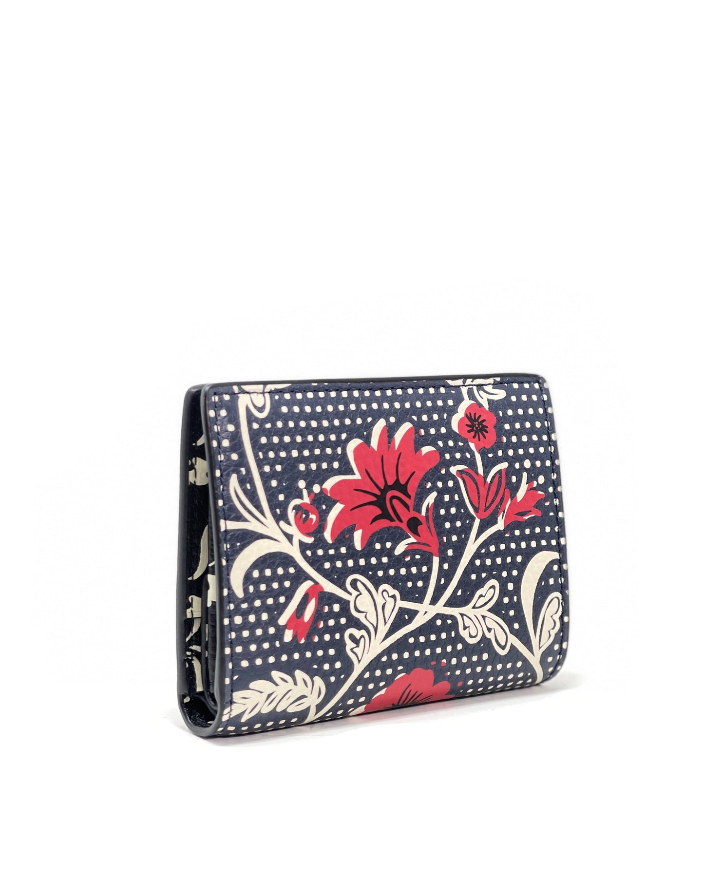 Tory Burch Navy / Red Blake Printed Mini Wallet