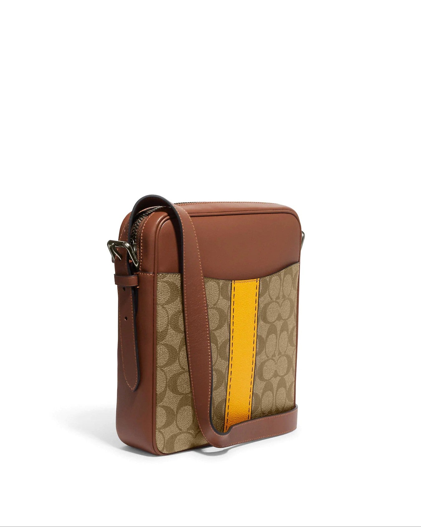 Coach Hudson Crossbody 21 In Signature Canvas With Trompe L'oeil Print