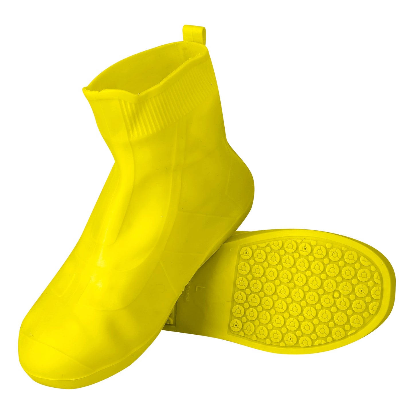 title:Waterproof Shoe Covers Reusable Not-Slip Rain Shoe Covers Protectors Foldable TPE Rubber Shoe Protectors For Men Women Kids;color:Yellow