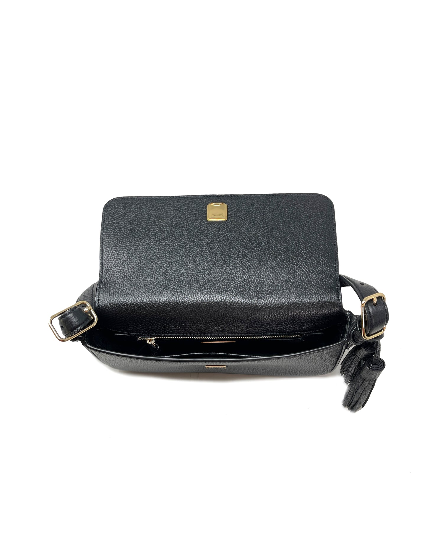 Tory Burch Black Thea Flap Shoulder Bag