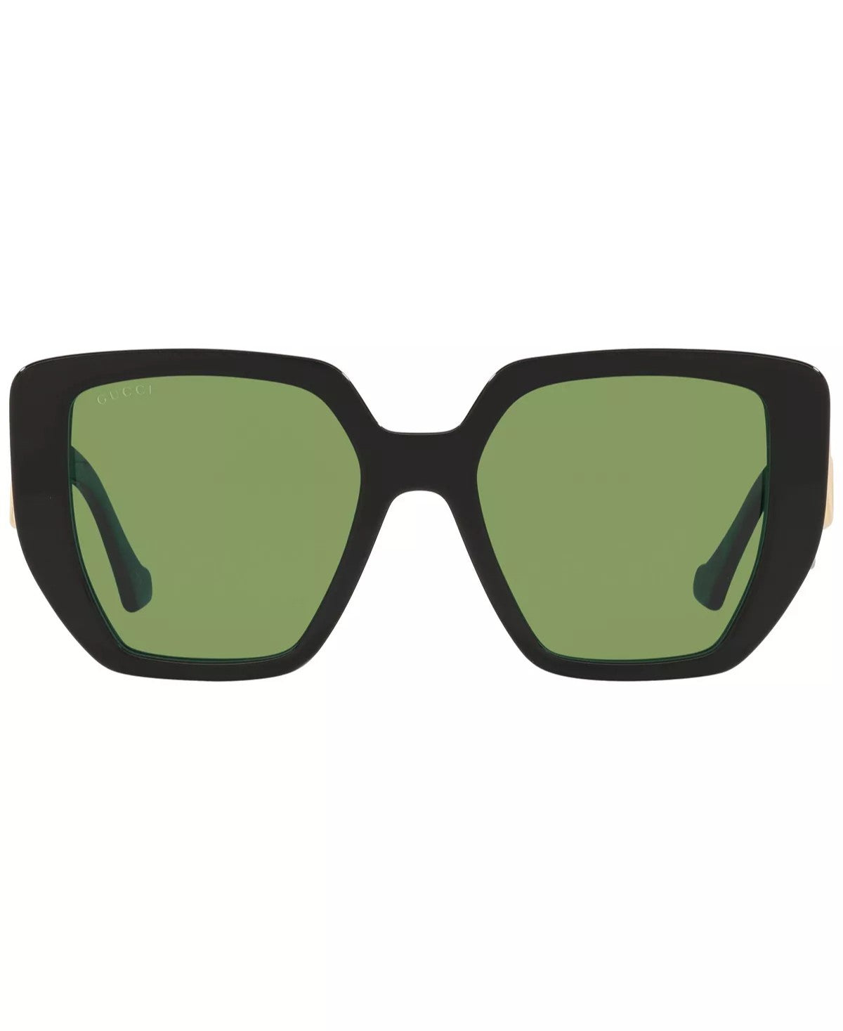 Gucci Geometric Sunglasses Green 54mm