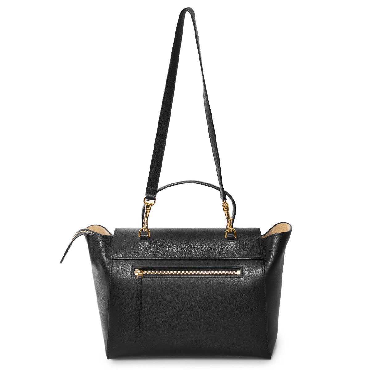 Celine Medium Belt Bag | Black Grained Leather | Gold Hardware
