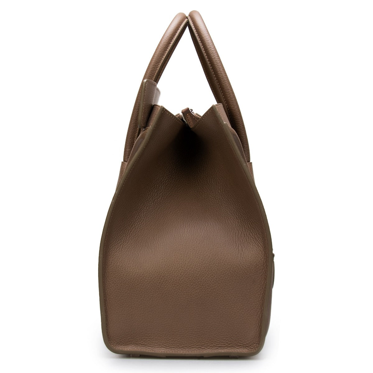 title:Celine Mini Luggage Bag in Dune Grain Leather;color:Dune