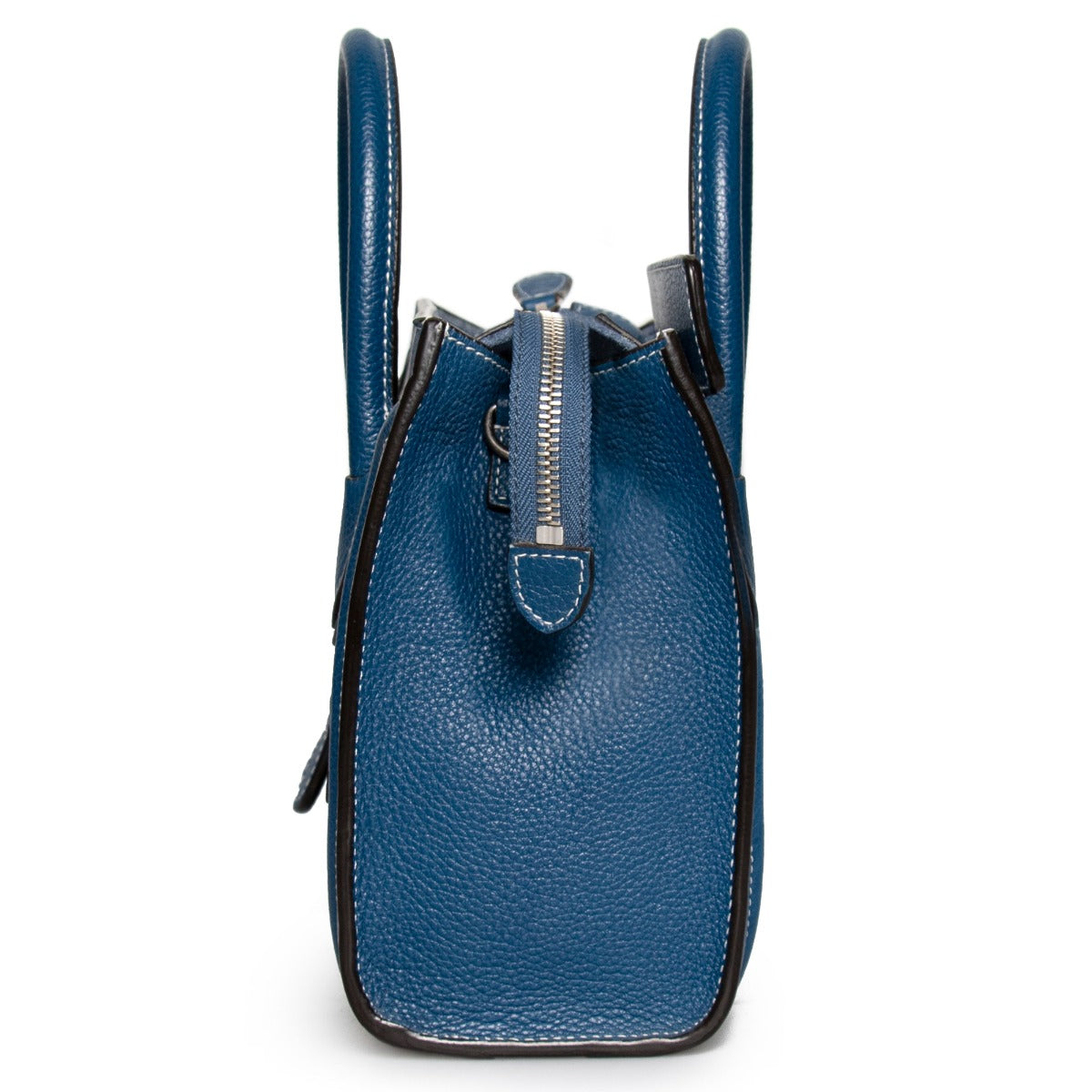 title:Celine Nano Luggage Navy Calfskin Leather Bag;color:Navy