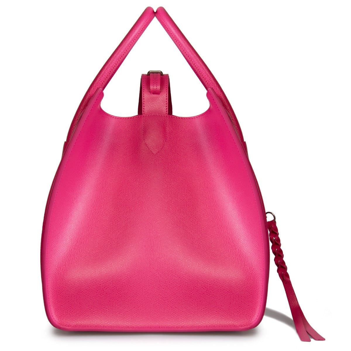 title:Celine Medium Luggage Phantom Bag In Fuchsia Baby Grained Calfskin Leather;color:Pink