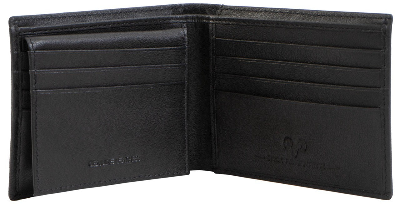 Jack Abrahams Slim Bi-Fold 2 Piece RFID Minimalist Wallet With Removable ID Holder