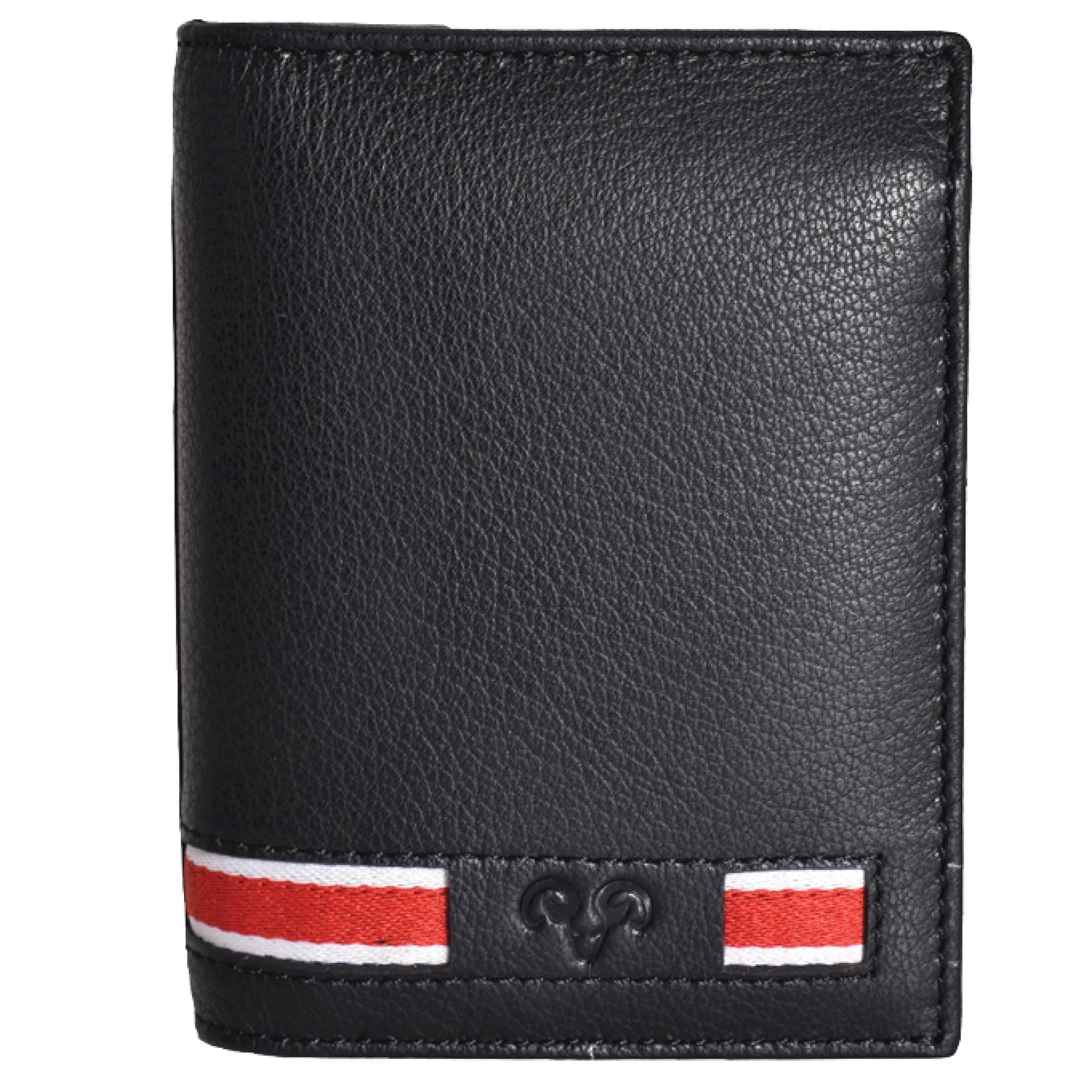 title:Jack Abrahams Bi-Fold RFID Wallet With Flip ID Window Pocket;color:Black Multi
