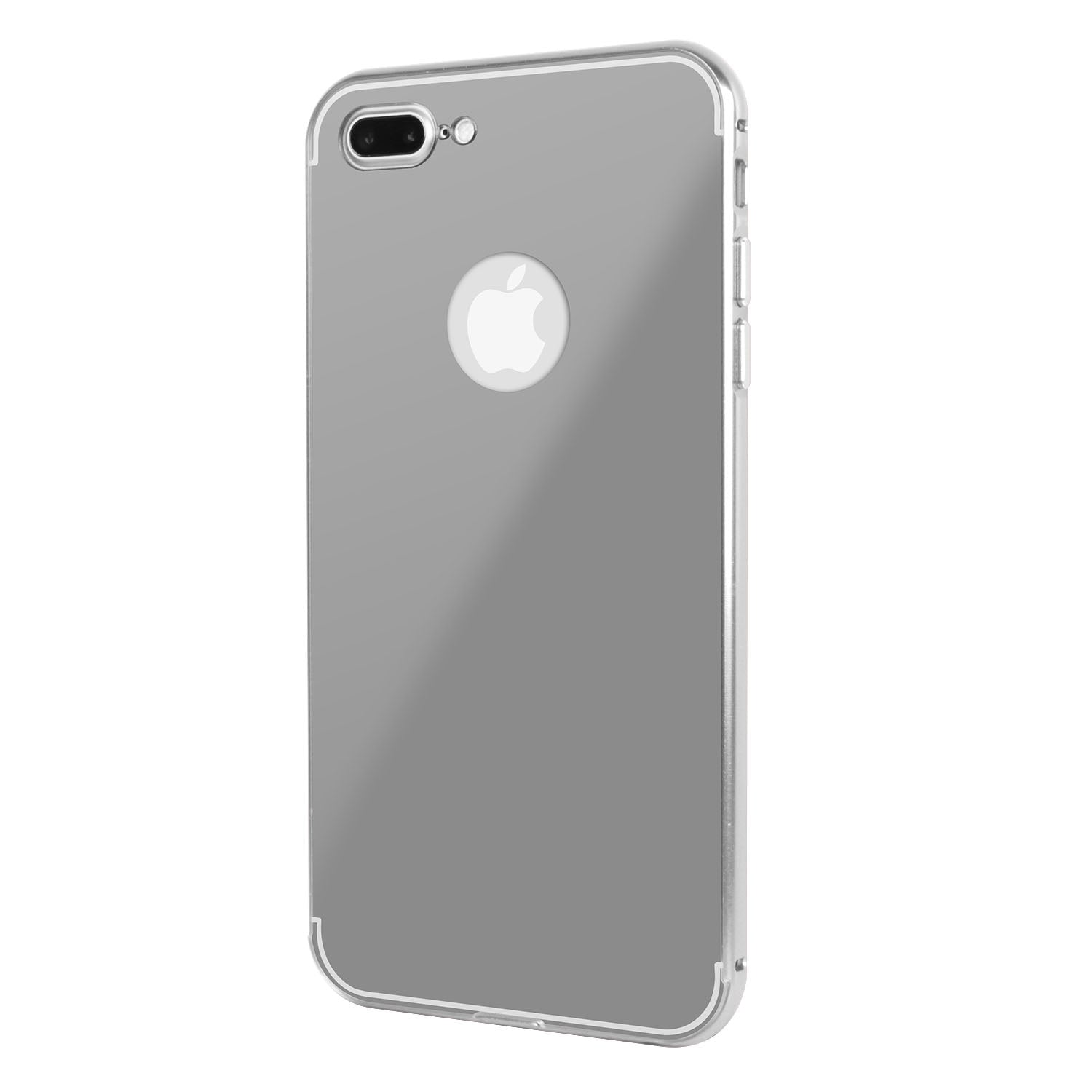 title:Slim Shock-resistant Mirror Case For iPhone 7;color:Silver