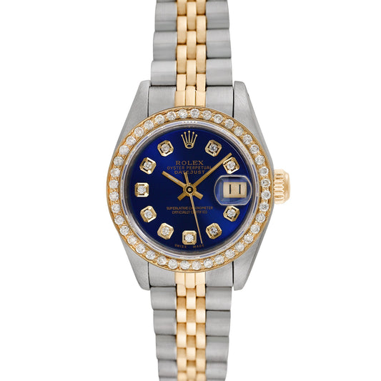 Pre-owned Rolex Ladies Two-tone Datejust #62