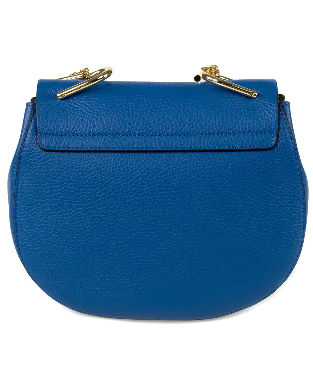 title:Chloe Drew Bag | Blue with Gold Hardware | Medium;color:Blue