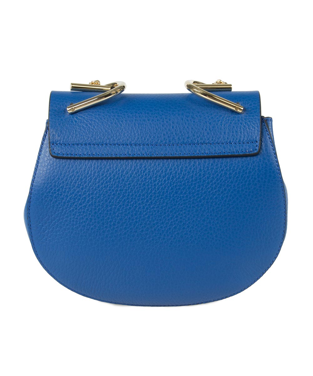 title:Chloe Drew Bag | Blue with Gold Hardware | Small;color:Blue