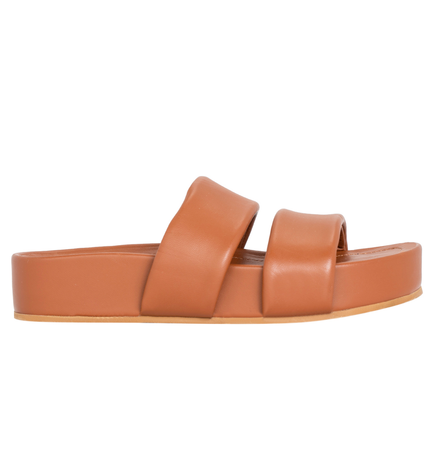 Hallie Black Leather Slide