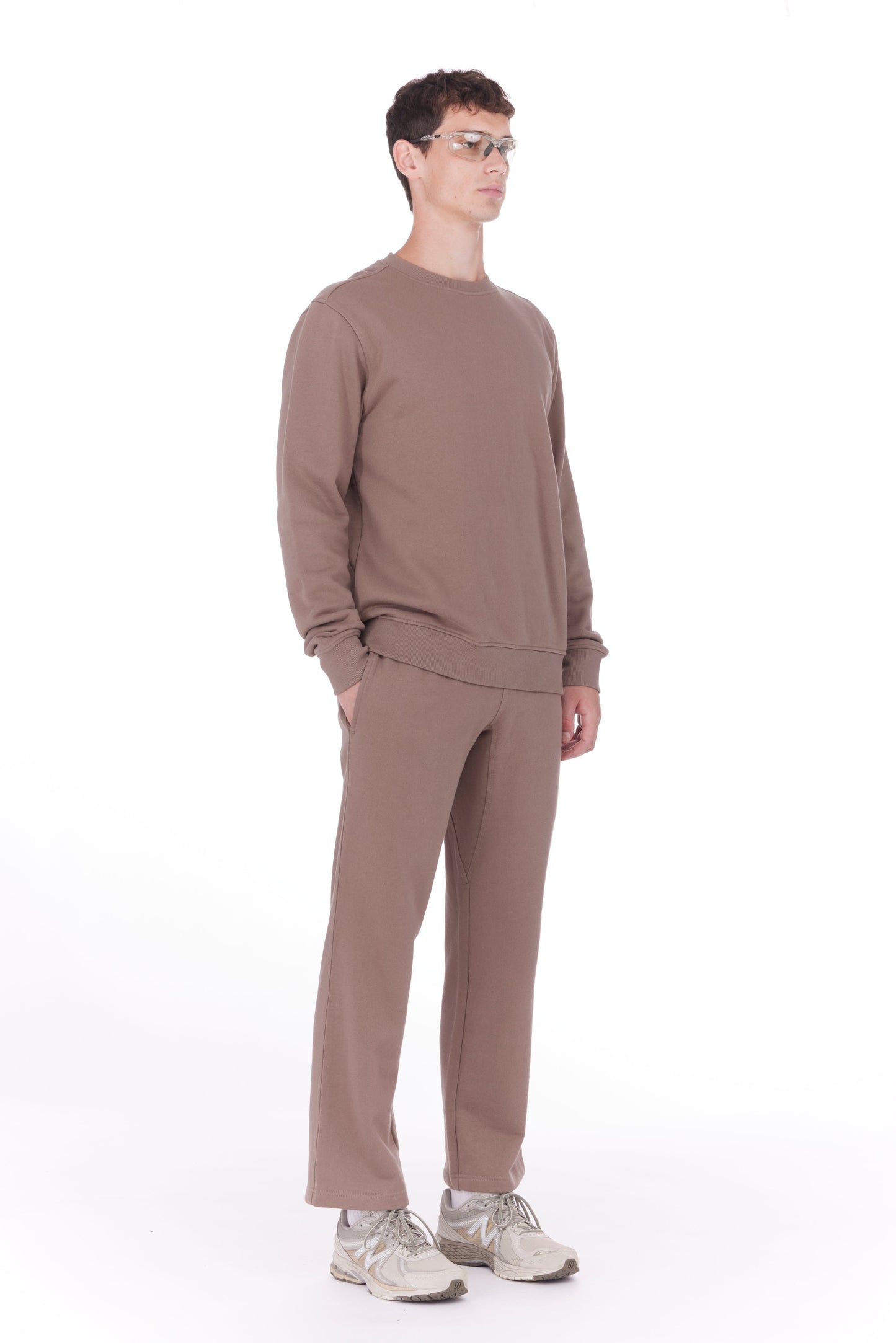 title:MIDORI SWEATPANT;color:Brown 