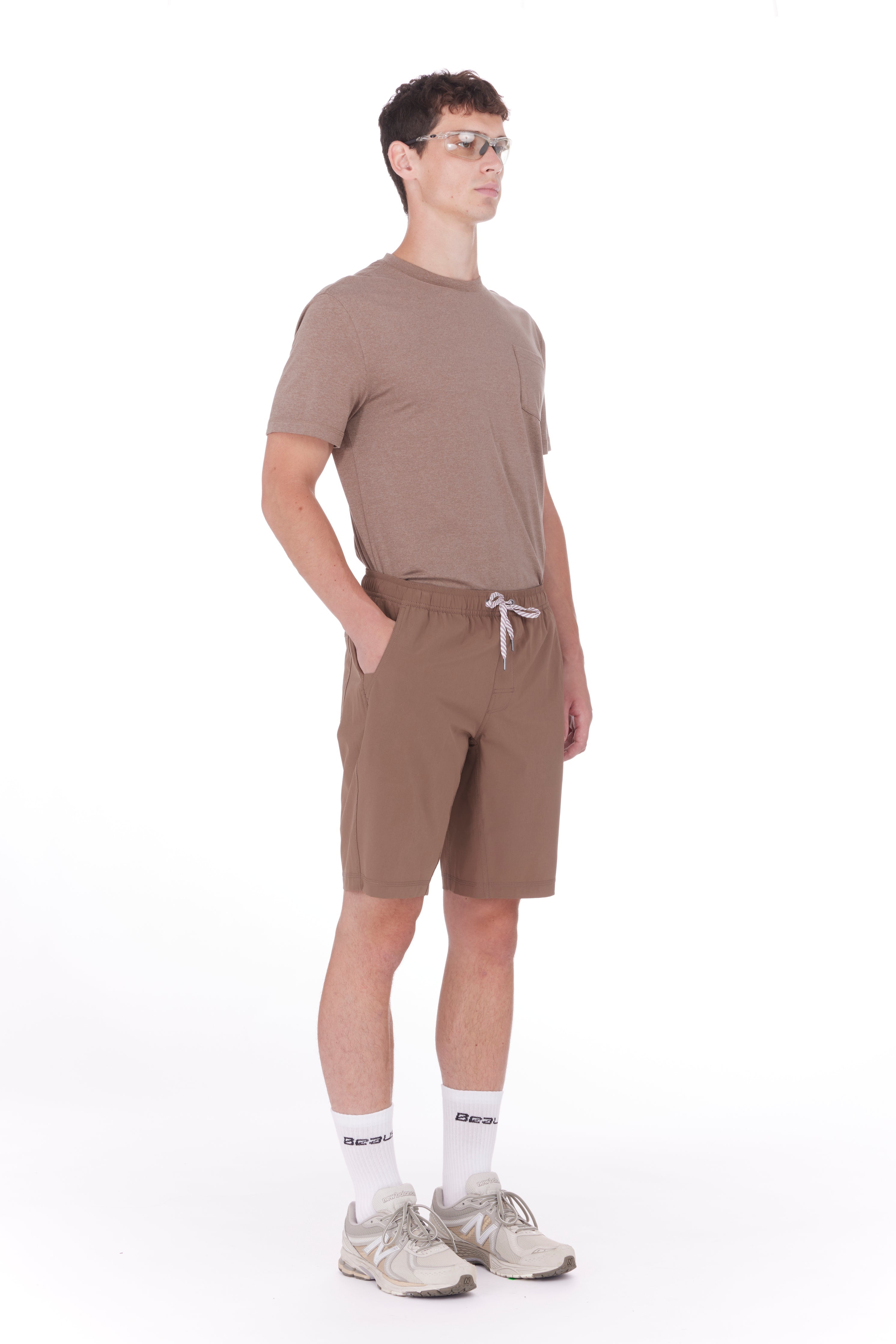 title:TATE SHORTS ;color:Brown 