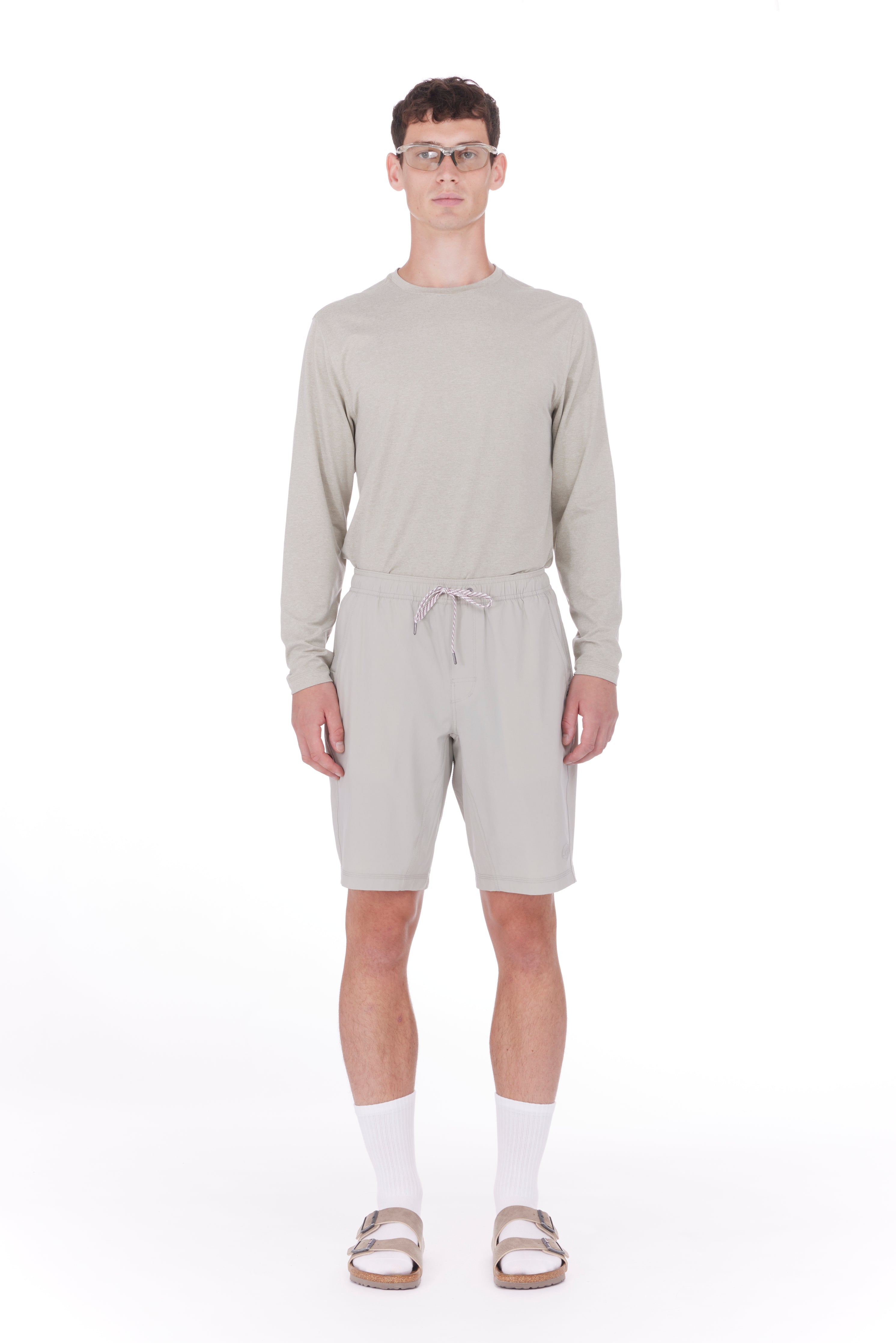 title:TATE SHORTS ;color:Light Gray 