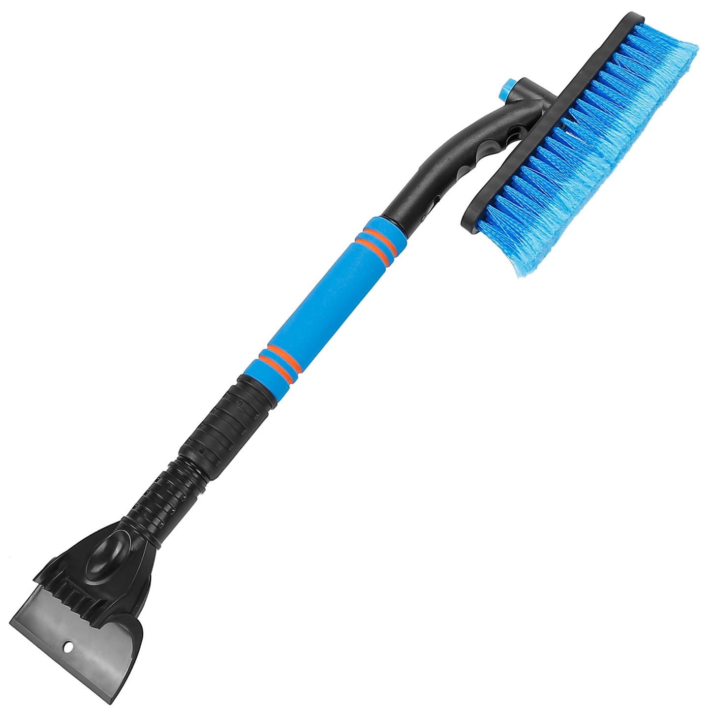 title:3 In 1 Windshield Ice Scraper Extendable Car Snow Removal Tool Telescoping Car Broom Snow Shovel Automobile Frost Removal;color:Blue