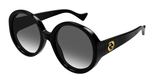 Gucci Round Sunglasses Black/ Grey Gradient 56mm