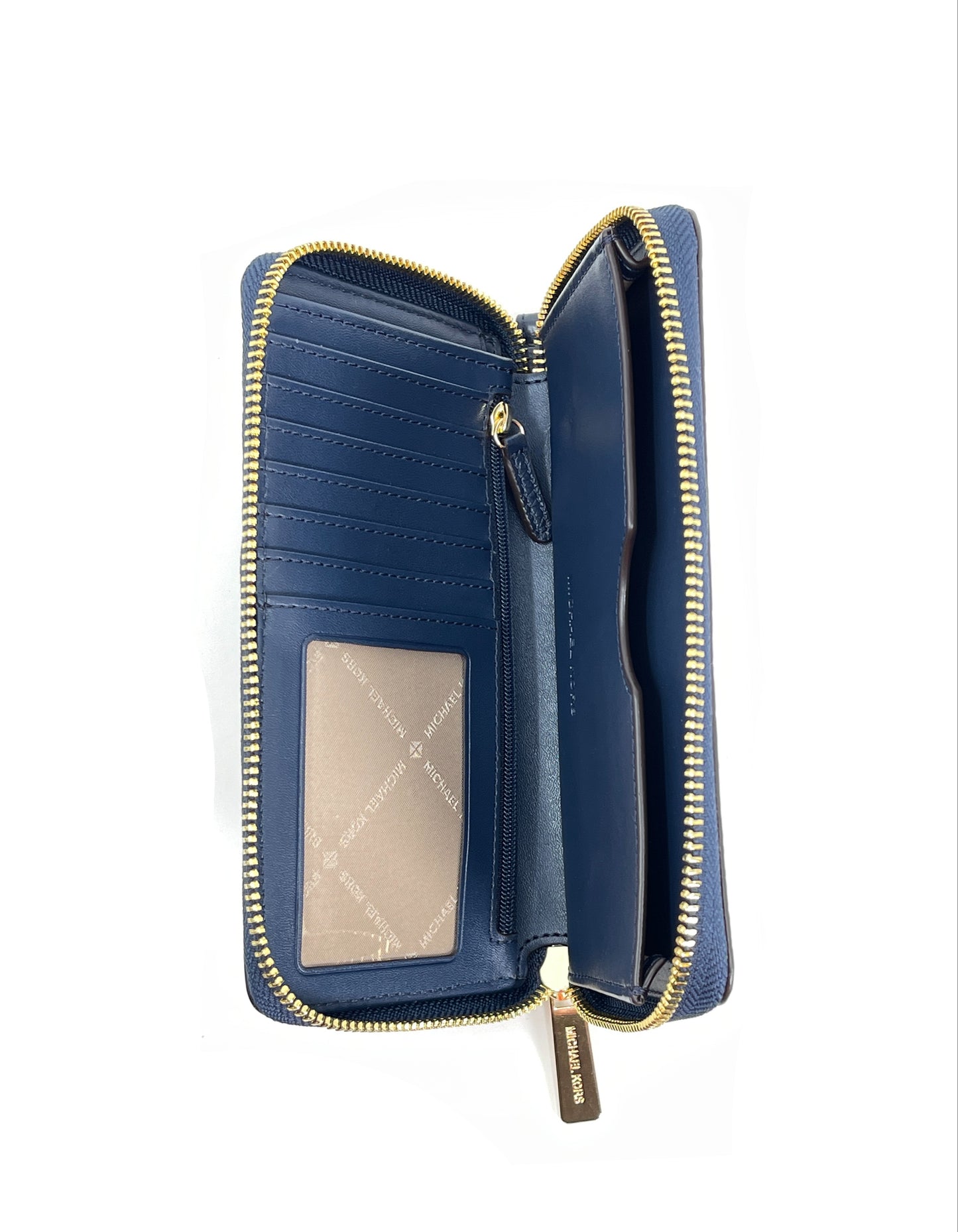 Michael Kors Women's Navy Jet Set Travel Large Flat Multifunction Phone Case Wristlet