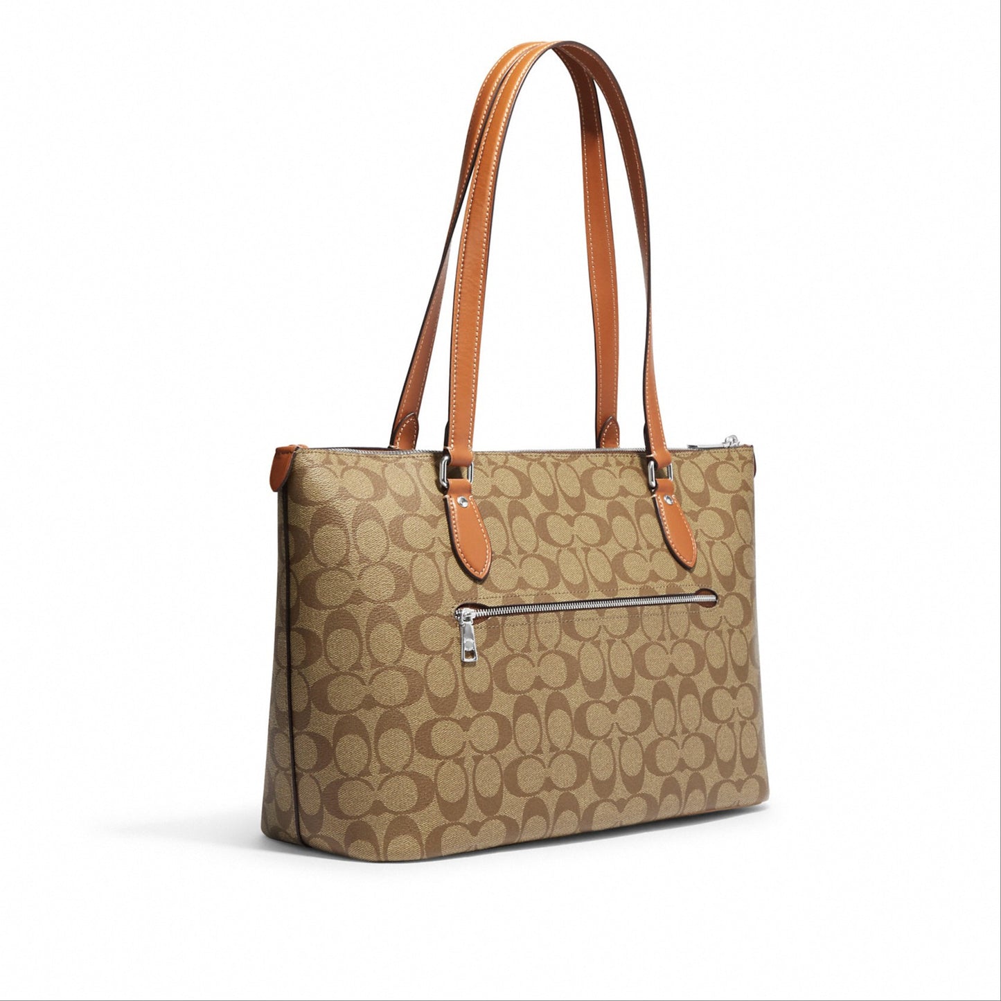 Coach Gallery Tote In Signature Canvas With Patches